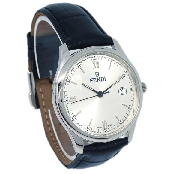 Fendi 210G Quartz Watch Black SS 018-310 161760 - Picture 1 of 7